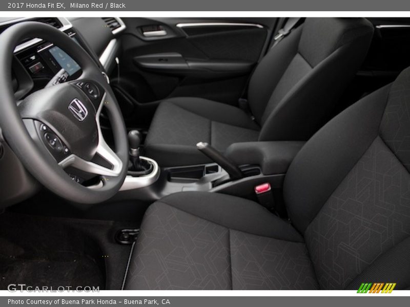 Milano Red / Black 2017 Honda Fit EX
