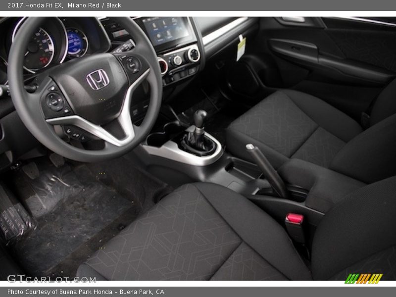  2017 Fit EX Black Interior