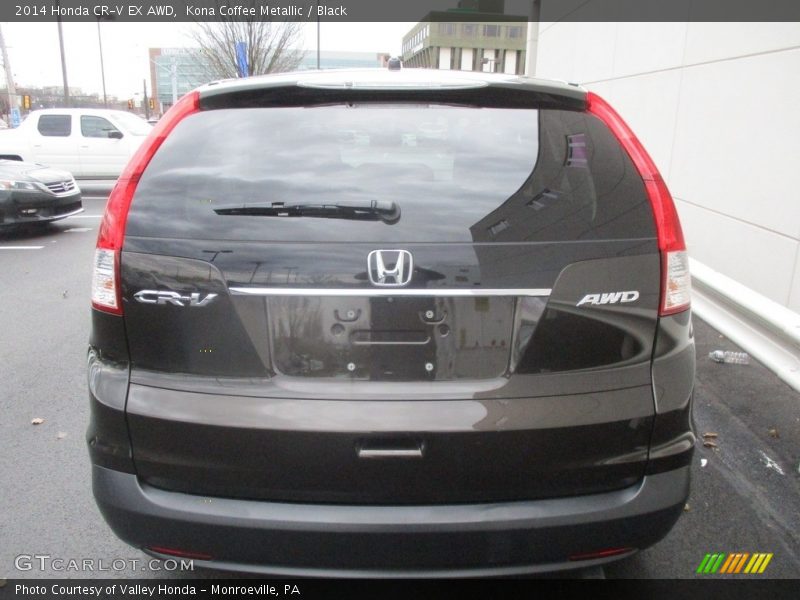 Kona Coffee Metallic / Black 2014 Honda CR-V EX AWD