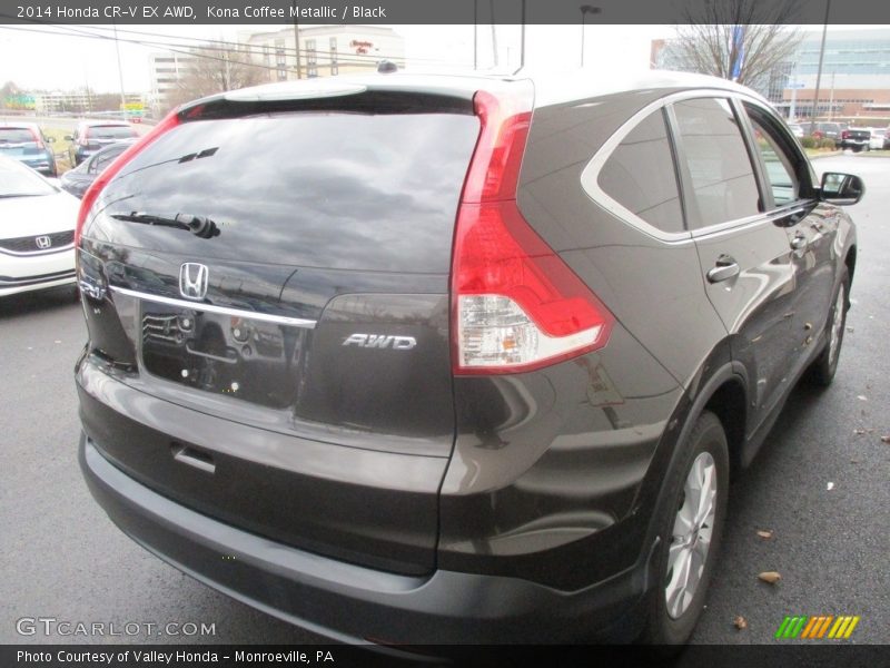 Kona Coffee Metallic / Black 2014 Honda CR-V EX AWD