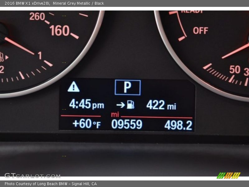 Mineral Grey Metallic / Black 2016 BMW X1 xDrive28i