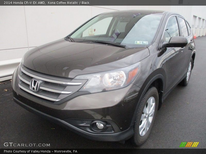 Kona Coffee Metallic / Black 2014 Honda CR-V EX AWD