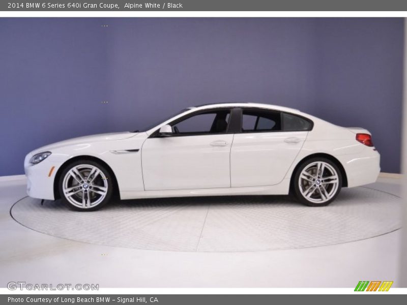 Alpine White / Black 2014 BMW 6 Series 640i Gran Coupe