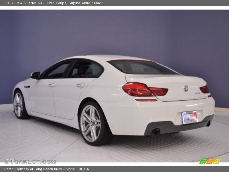 Alpine White / Black 2014 BMW 6 Series 640i Gran Coupe