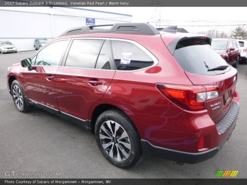 Venetian Red Pearl / Warm Ivory 2017 Subaru Outback 2.5i Limited