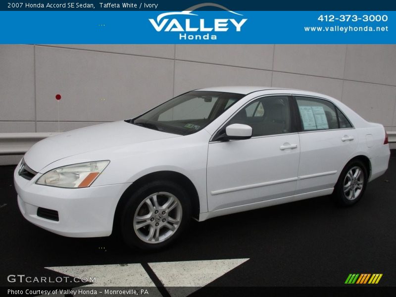 Taffeta White / Ivory 2007 Honda Accord SE Sedan