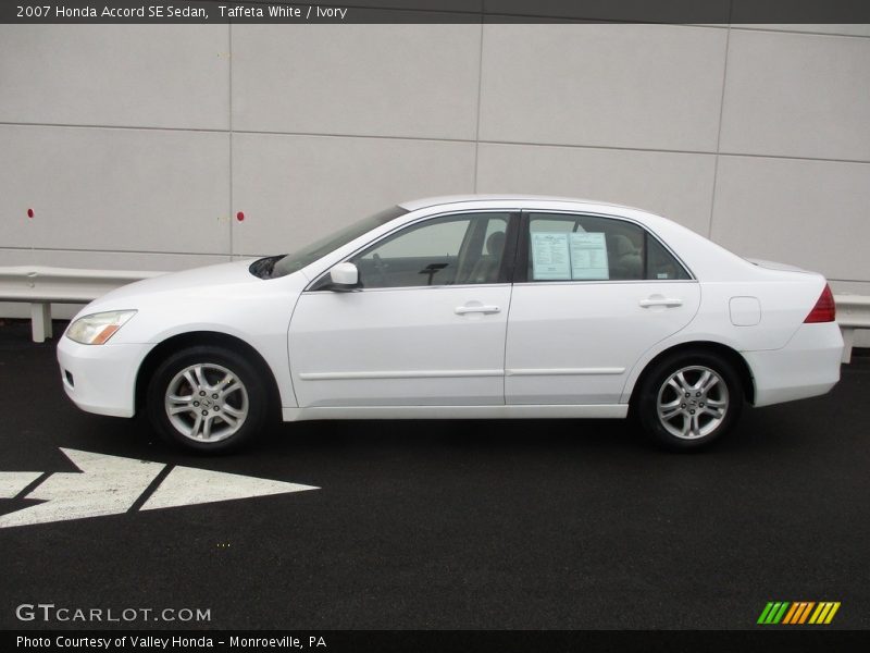 Taffeta White / Ivory 2007 Honda Accord SE Sedan