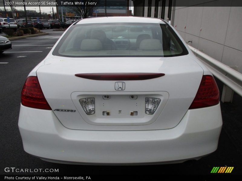 Taffeta White / Ivory 2007 Honda Accord SE Sedan