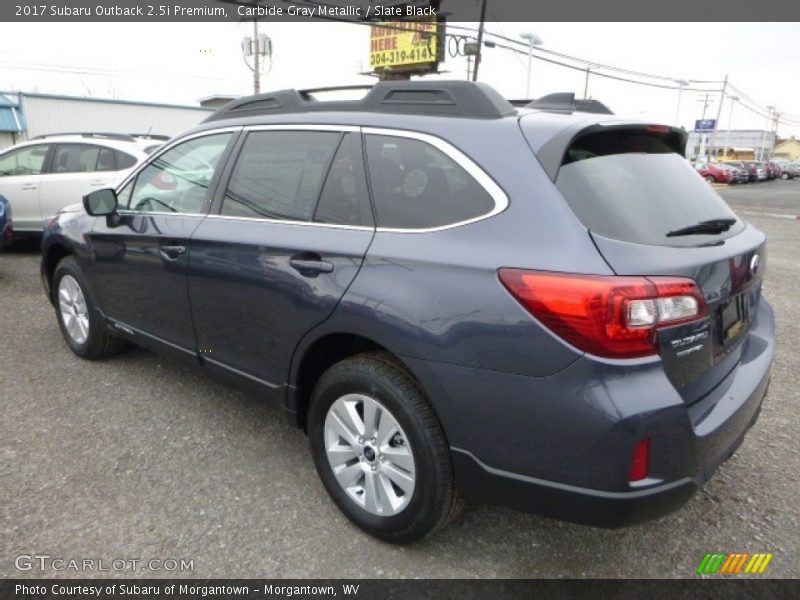Carbide Gray Metallic / Slate Black 2017 Subaru Outback 2.5i Premium