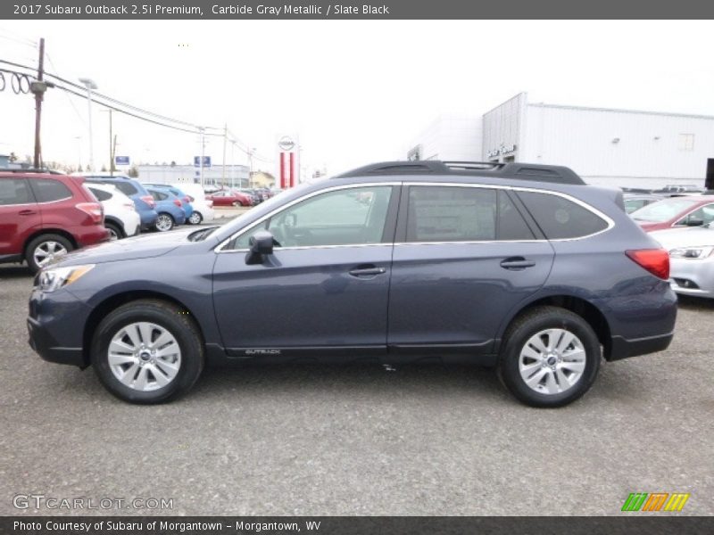 Carbide Gray Metallic / Slate Black 2017 Subaru Outback 2.5i Premium