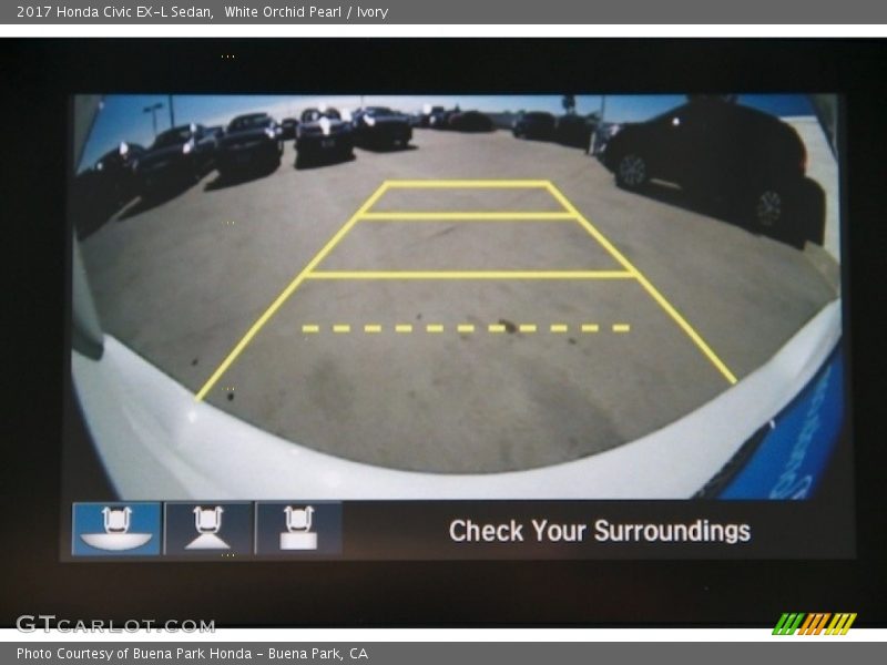 White Orchid Pearl / Ivory 2017 Honda Civic EX-L Sedan