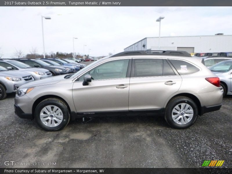 Tungsten Metallic / Warm Ivory 2017 Subaru Outback 2.5i Premium