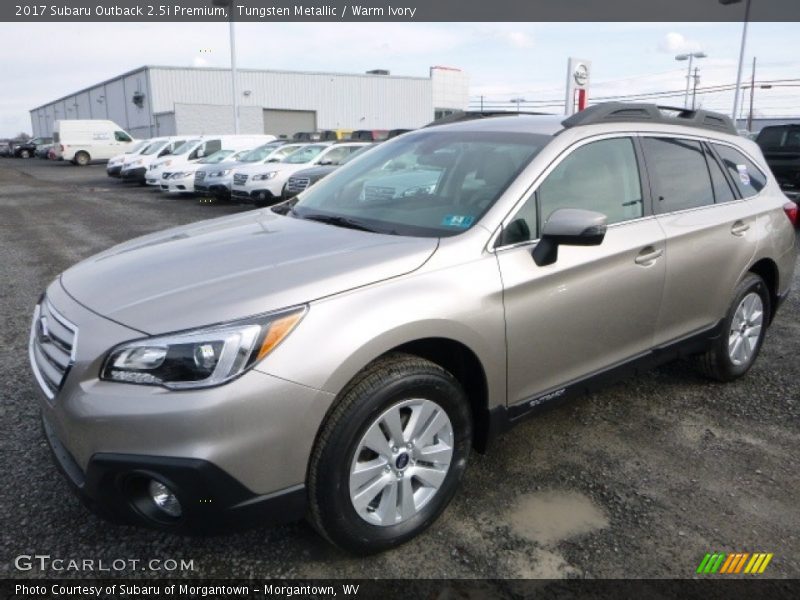 Tungsten Metallic / Warm Ivory 2017 Subaru Outback 2.5i Premium