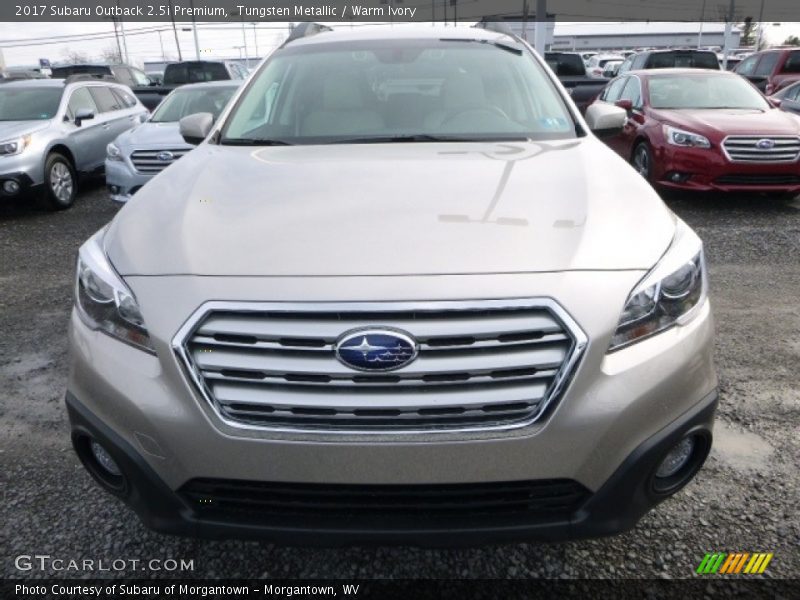 Tungsten Metallic / Warm Ivory 2017 Subaru Outback 2.5i Premium