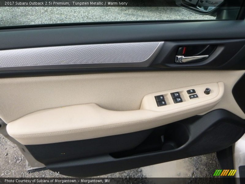 Tungsten Metallic / Warm Ivory 2017 Subaru Outback 2.5i Premium