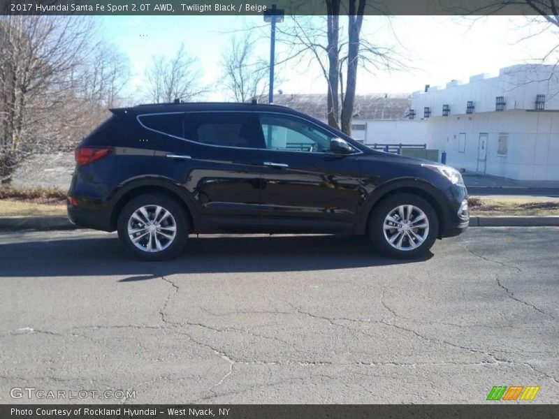 Twilight Black / Beige 2017 Hyundai Santa Fe Sport 2.0T AWD