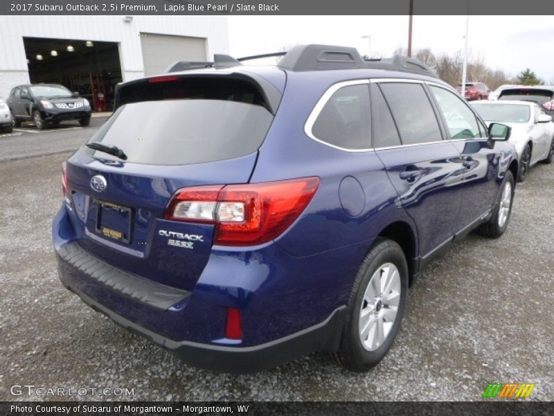 Lapis Blue Pearl / Slate Black 2017 Subaru Outback 2.5i Premium