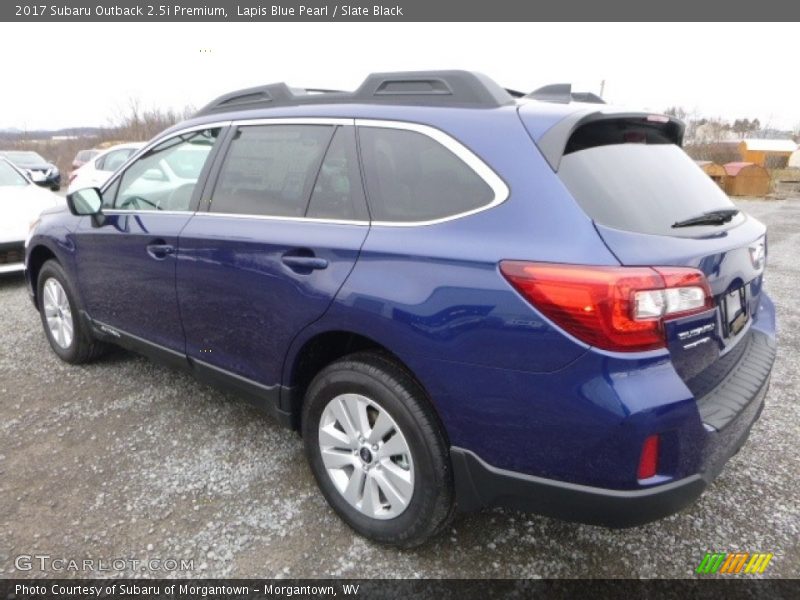 Lapis Blue Pearl / Slate Black 2017 Subaru Outback 2.5i Premium