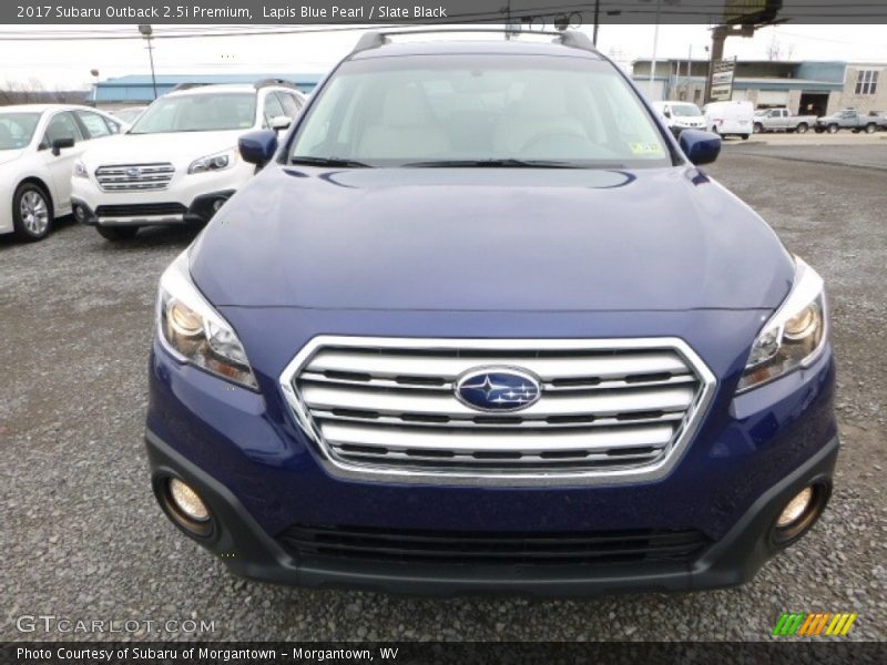 Lapis Blue Pearl / Slate Black 2017 Subaru Outback 2.5i Premium