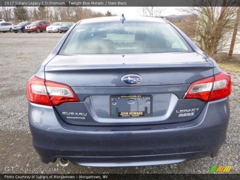 Twilight Blue Metallic / Slate Black 2017 Subaru Legacy 2.5i Premium