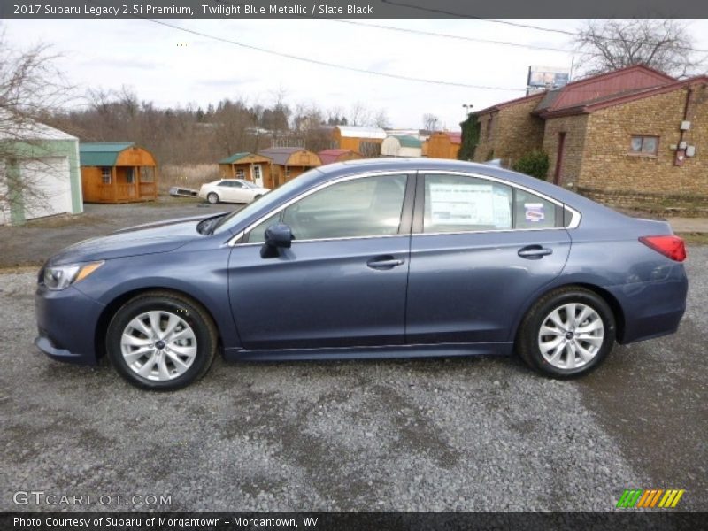 Twilight Blue Metallic / Slate Black 2017 Subaru Legacy 2.5i Premium