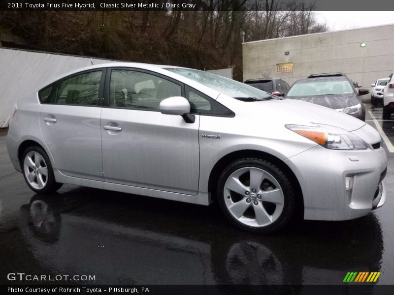 Classic Silver Metallic / Dark Gray 2013 Toyota Prius Five Hybrid