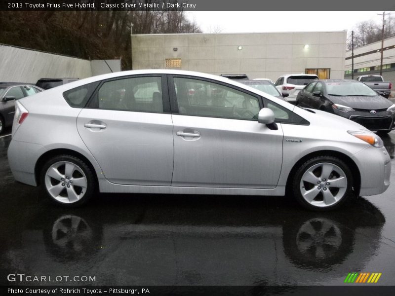 Classic Silver Metallic / Dark Gray 2013 Toyota Prius Five Hybrid