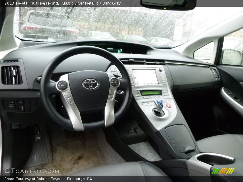 Classic Silver Metallic / Dark Gray 2013 Toyota Prius Five Hybrid