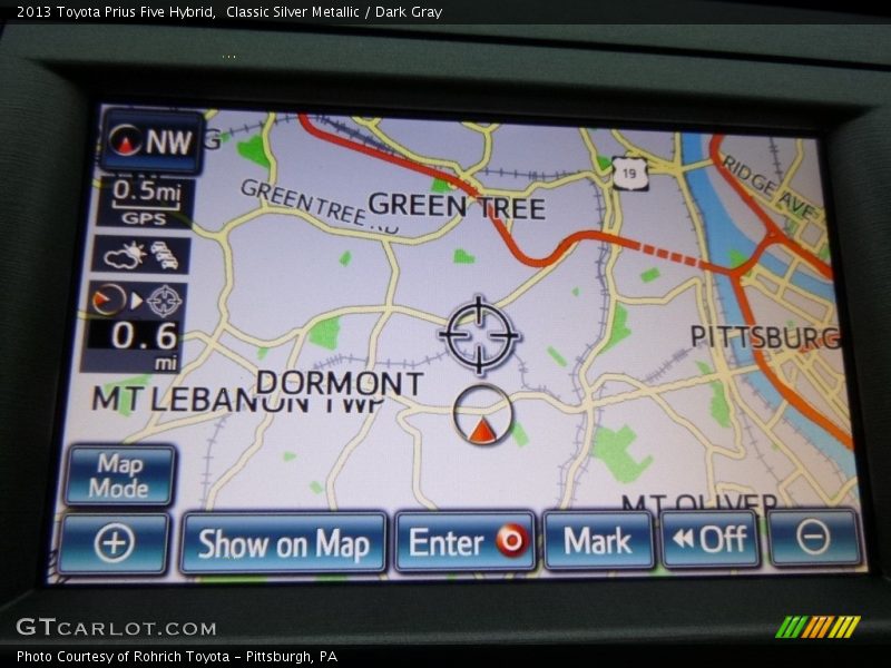 Classic Silver Metallic / Dark Gray 2013 Toyota Prius Five Hybrid