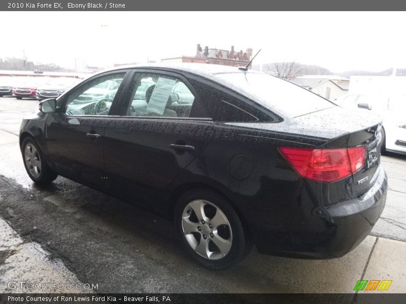Ebony Black / Stone 2010 Kia Forte EX