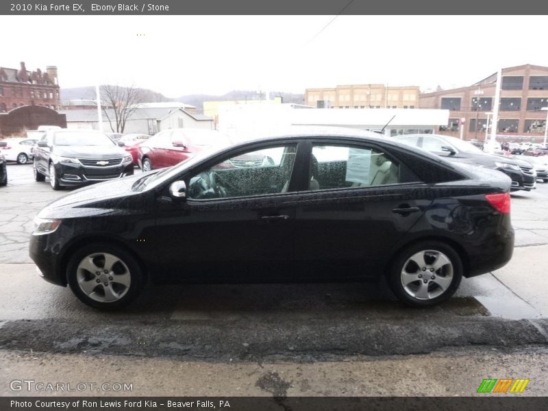 Ebony Black / Stone 2010 Kia Forte EX
