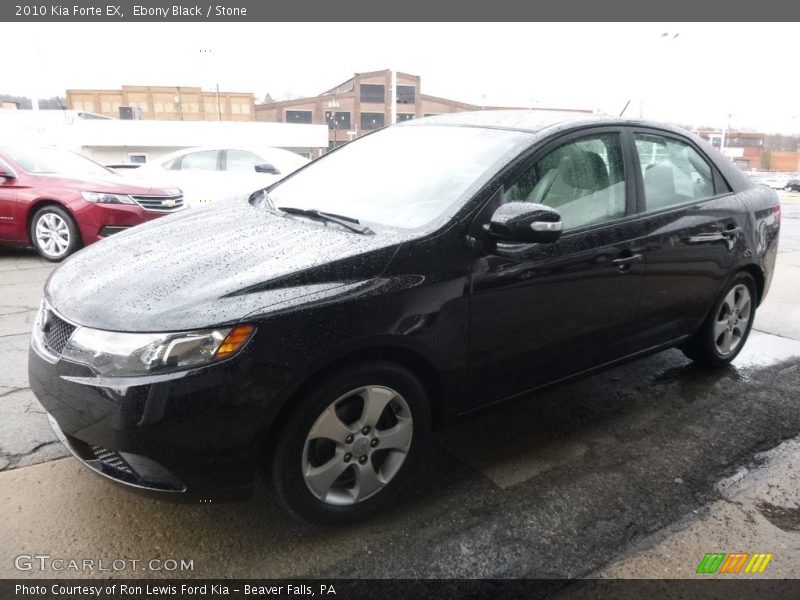 Ebony Black / Stone 2010 Kia Forte EX