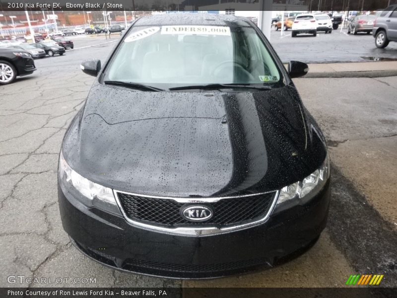 Ebony Black / Stone 2010 Kia Forte EX