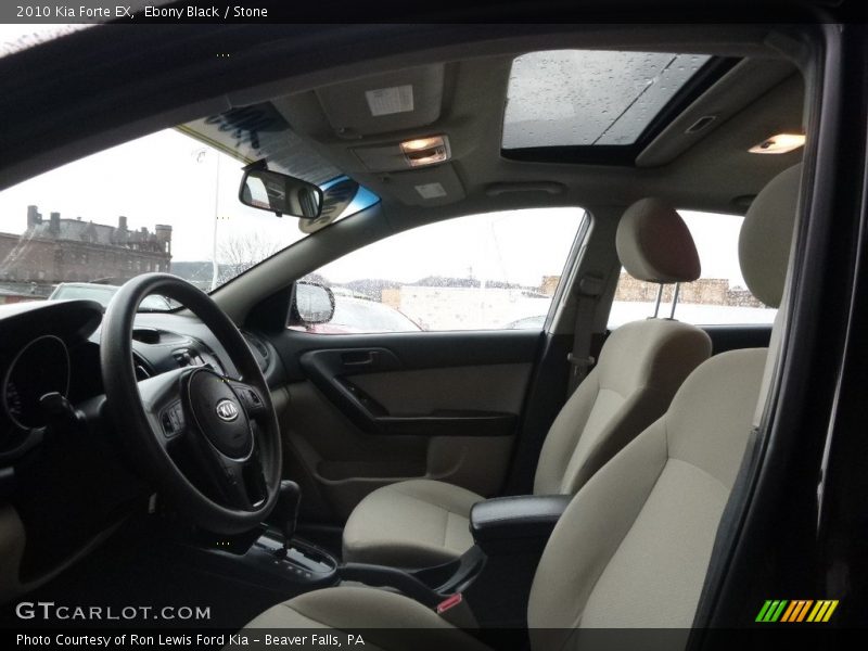 Ebony Black / Stone 2010 Kia Forte EX