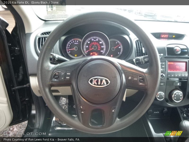 Ebony Black / Stone 2010 Kia Forte EX