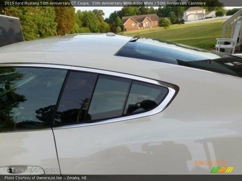 50th Anniversary Wimbledon White / 50th Anniversary Cashmere 2015 Ford Mustang 50th Anniversary GT Coupe