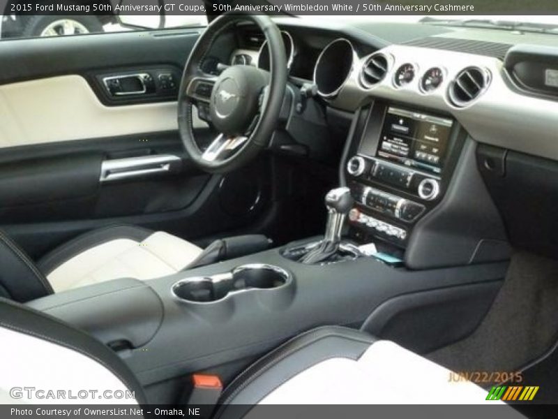 50th Anniversary Wimbledon White / 50th Anniversary Cashmere 2015 Ford Mustang 50th Anniversary GT Coupe