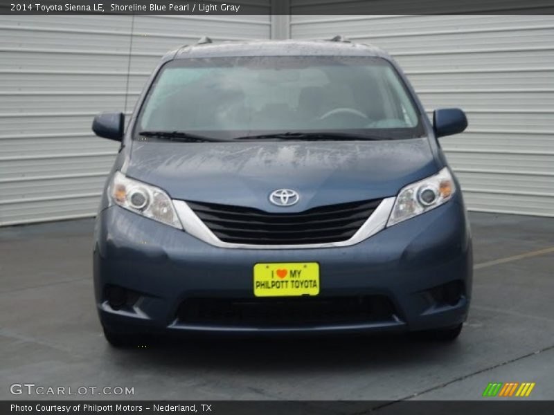 Shoreline Blue Pearl / Light Gray 2014 Toyota Sienna LE