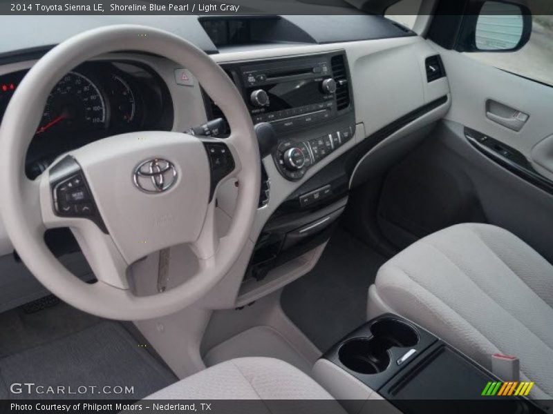 Shoreline Blue Pearl / Light Gray 2014 Toyota Sienna LE