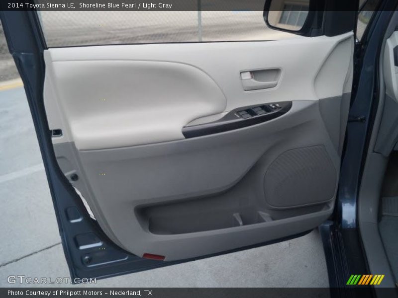 Shoreline Blue Pearl / Light Gray 2014 Toyota Sienna LE
