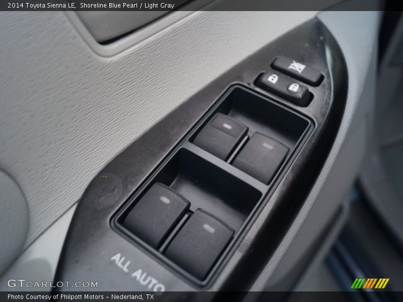 Shoreline Blue Pearl / Light Gray 2014 Toyota Sienna LE