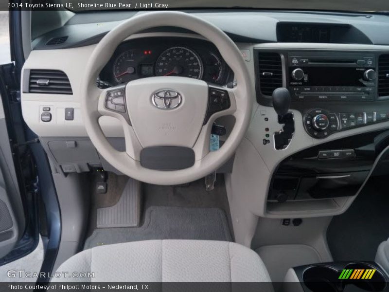 Shoreline Blue Pearl / Light Gray 2014 Toyota Sienna LE
