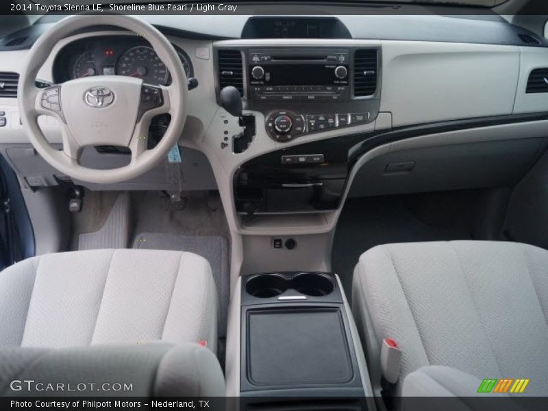 Shoreline Blue Pearl / Light Gray 2014 Toyota Sienna LE