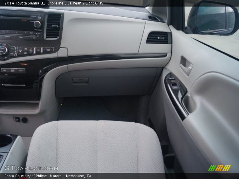 Shoreline Blue Pearl / Light Gray 2014 Toyota Sienna LE
