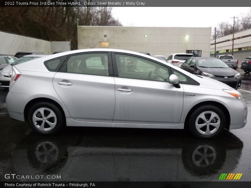 Classic Silver Metallic / Misty Gray 2012 Toyota Prius 3rd Gen Three Hybrid