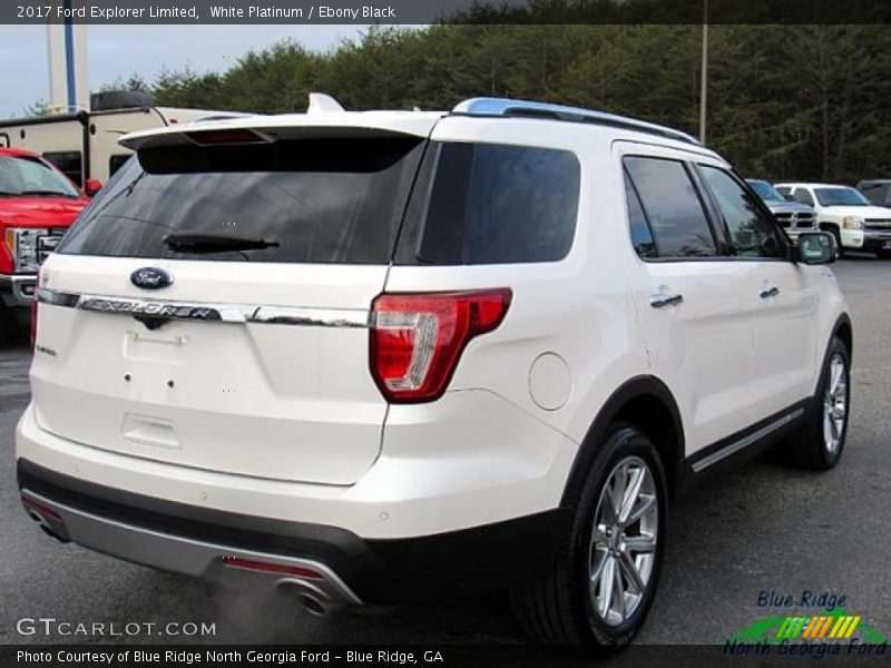 White Platinum / Ebony Black 2017 Ford Explorer Limited