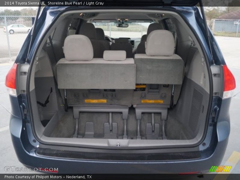 Shoreline Blue Pearl / Light Gray 2014 Toyota Sienna LE