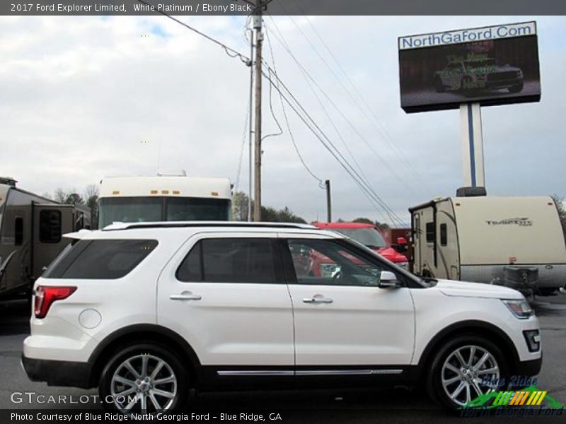 White Platinum / Ebony Black 2017 Ford Explorer Limited