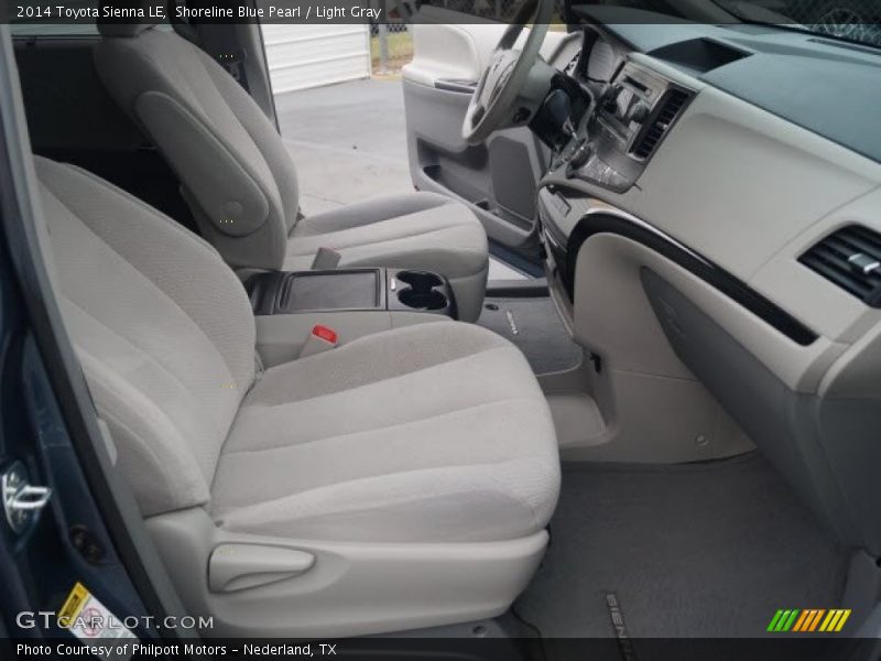 Shoreline Blue Pearl / Light Gray 2014 Toyota Sienna LE