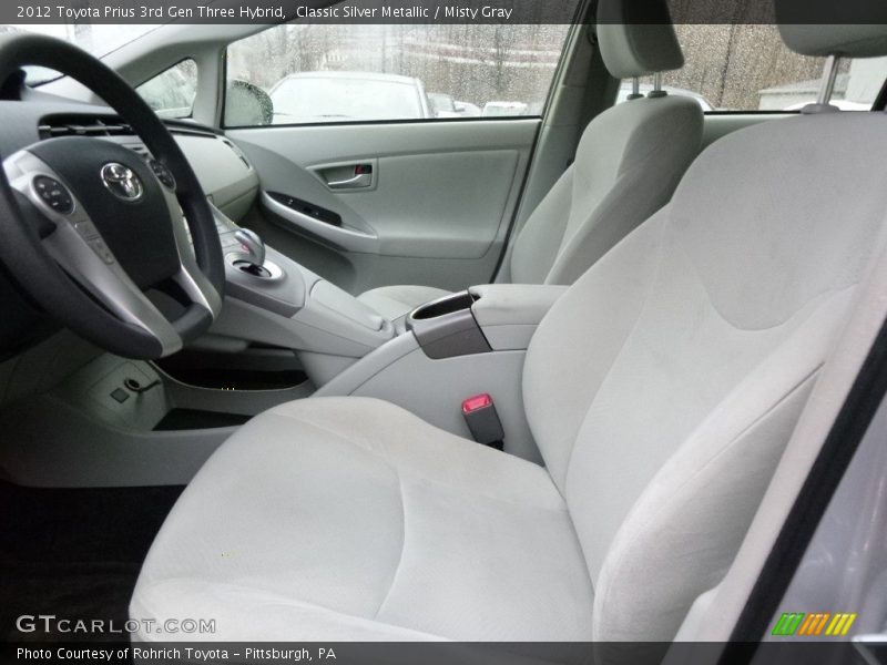 Classic Silver Metallic / Misty Gray 2012 Toyota Prius 3rd Gen Three Hybrid
